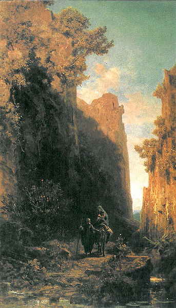 Carl Spitzweg Die Flucht nach agypten